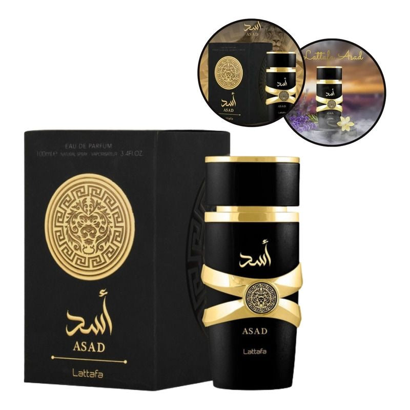 PERFUME ARABE MASCULINO LATTAFA ASAD ORIGINAL